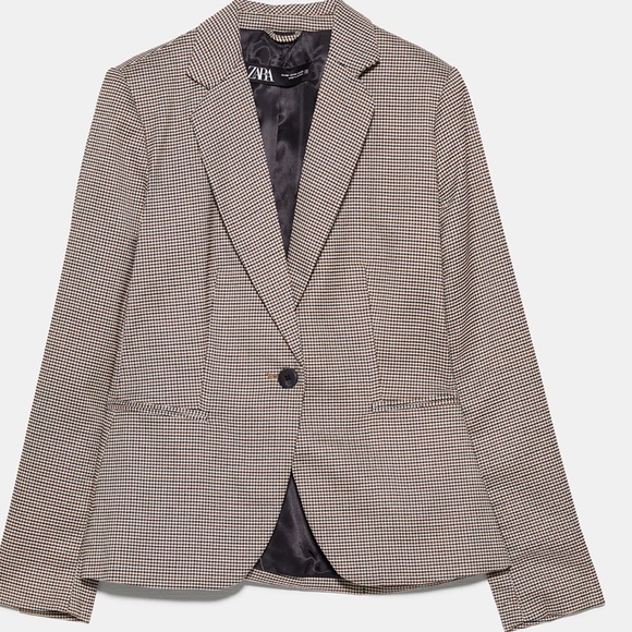 COPY - ZARA Hounds tooth tailored blazer NWT - Picture 7 of 10